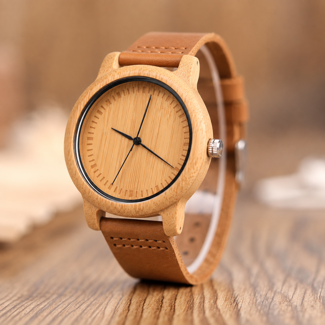 Reloj de madera elegante para mujer – Estilo único y comodidad