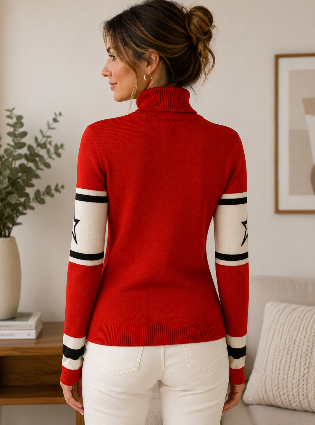 Dam Turtleneck Tröja för After Ski – Mysig & Stilren
