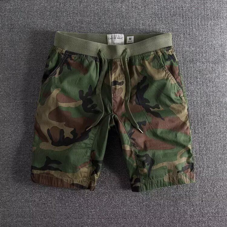 Mäns Kamouflage Shorts för Äventyr och Fritid
