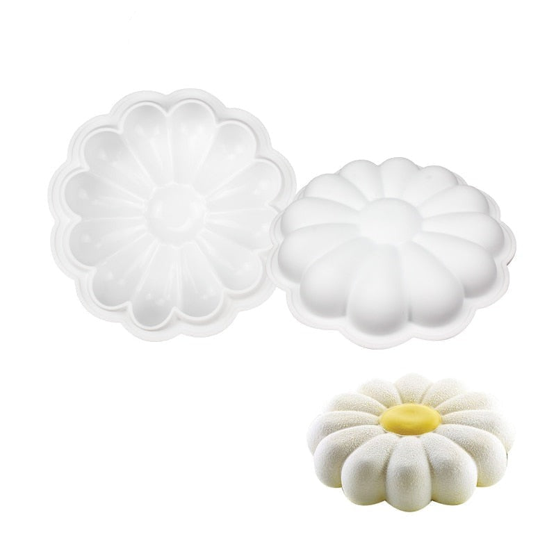 Non-stick 3D-silikonform med hög kvalitet, idealisk för mousse, tårtor och kalla desserter
