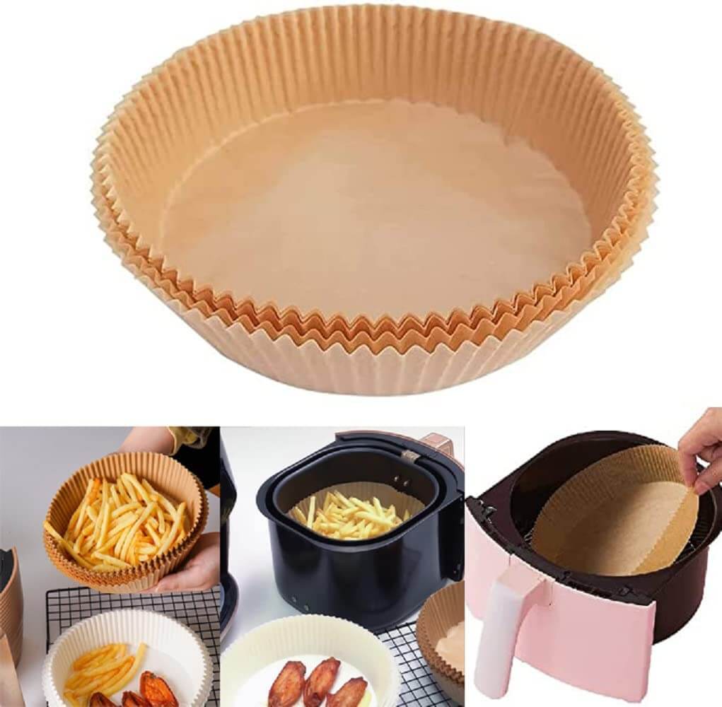 50 st non-stick airfryer bakplåtspapper engångsfoder