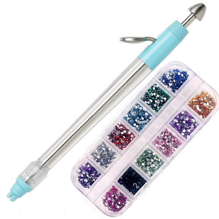 5D diamantmålningspenna för enkel kristallapplikation. Perfekt DIY-verktyg för pyssel och konst.