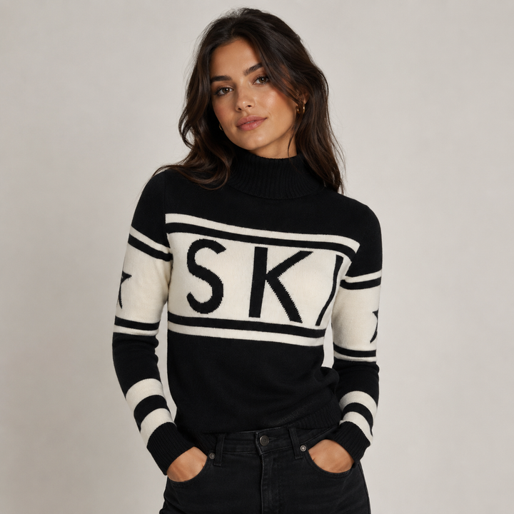 Dam Modern Turtleneck Tröja – Stil & Komfort för Vinter