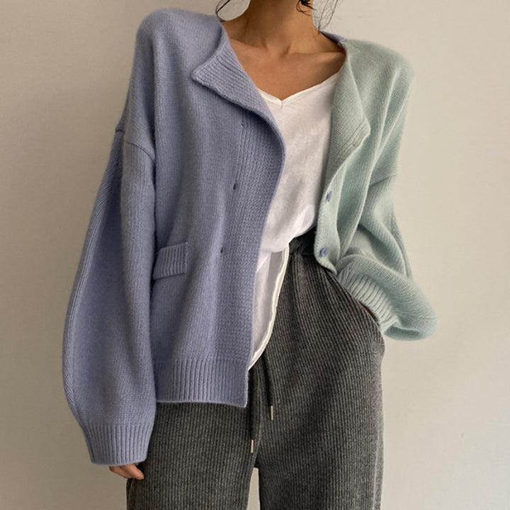 Damers Färgglada Drop Shoulder-tröja – Avslappnad Stil