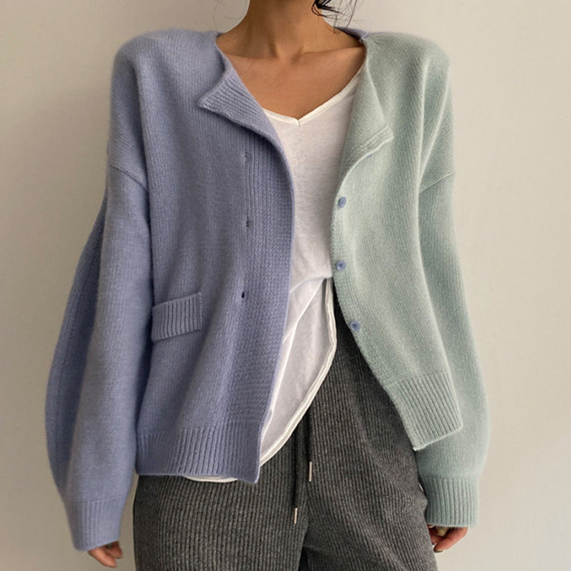 Damers Färgglada Drop Shoulder-tröja – Avslappnad Stil
