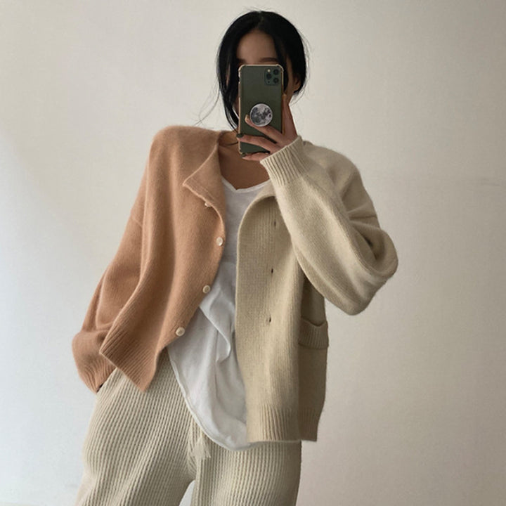 Damers Färgglada Drop Shoulder-tröja – Avslappnad Stil