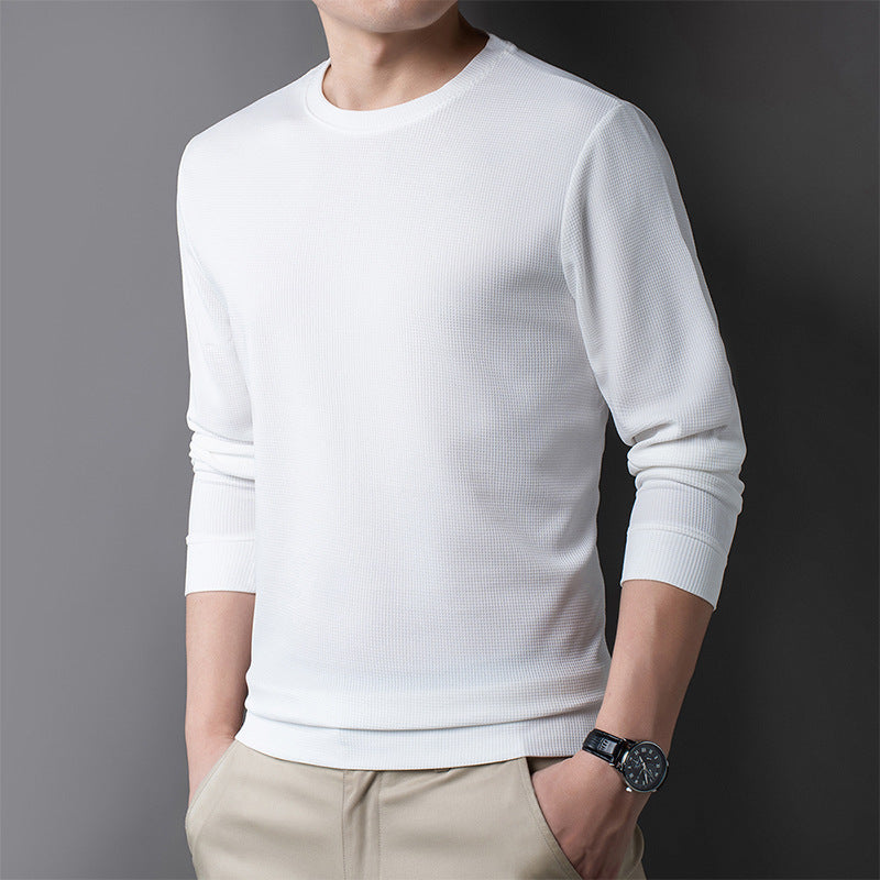 Suéter informal de mezcla de lana merina para hombre – Comodidad elegante
