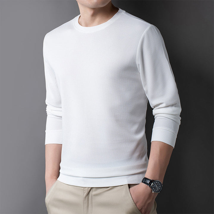 Suéter informal de mezcla de lana merina para hombre – Comodidad elegante