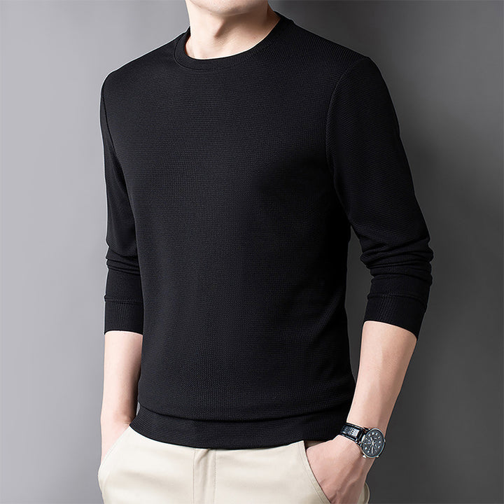 Suéter informal de mezcla de lana merina para hombre – Comodidad elegante