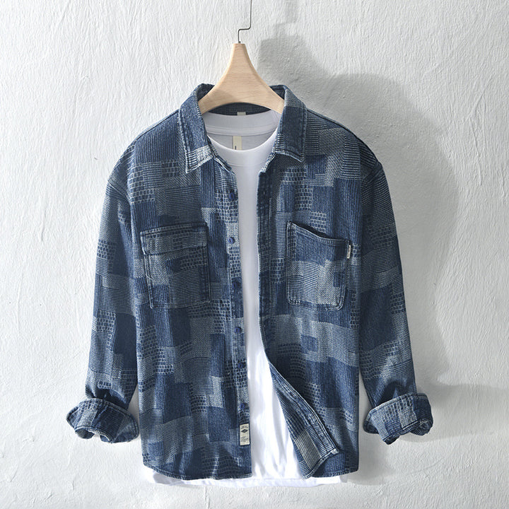 Men's Modern Patchwork Breathable Shirt