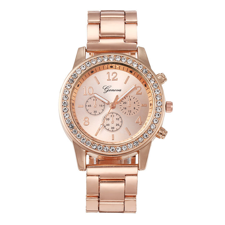 Dameshorloge met strass - Tijdloze elegantie voor vrouwen