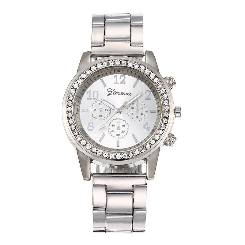 Dameshorloge met strass - Tijdloze elegantie voor vrouwen