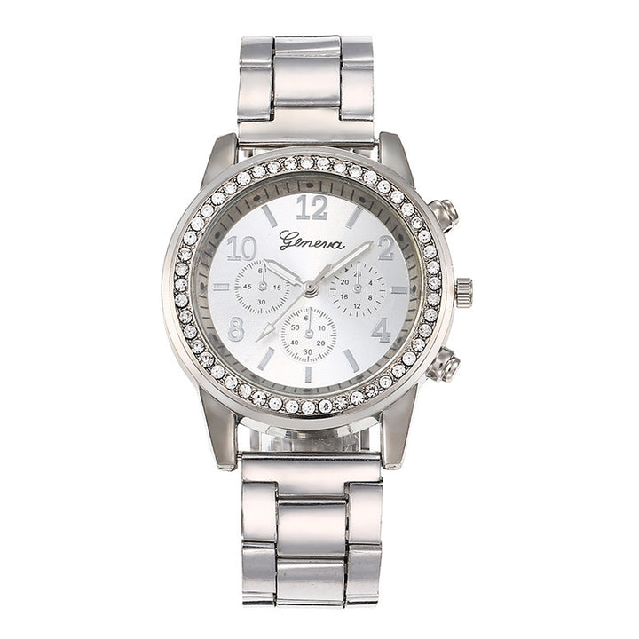 Dameshorloge met strass - Tijdloze elegantie voor vrouwen