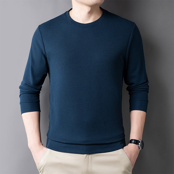 Suéter informal de mezcla de lana merina para hombre – Comodidad elegante