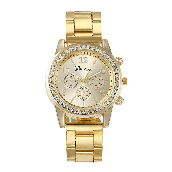 Dameshorloge met strass - Tijdloze elegantie voor vrouwen