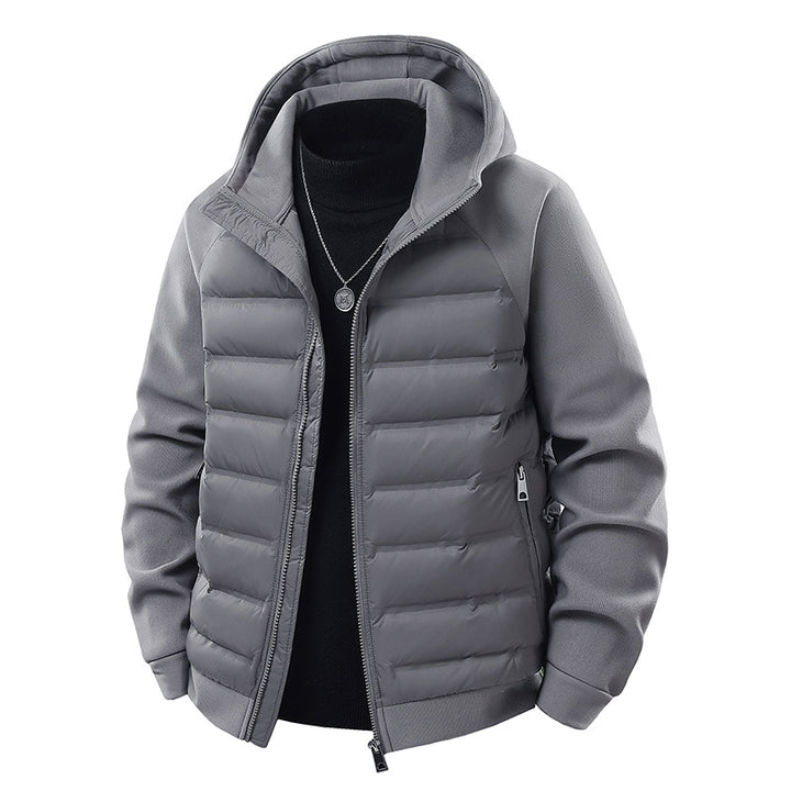 Gewatteerde herenjas met capuchon - stijlvolle warmte voor koude dagen