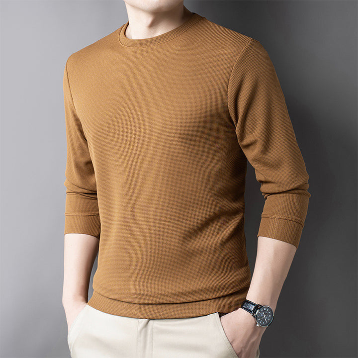 Suéter informal de mezcla de lana merina para hombre – Comodidad elegante