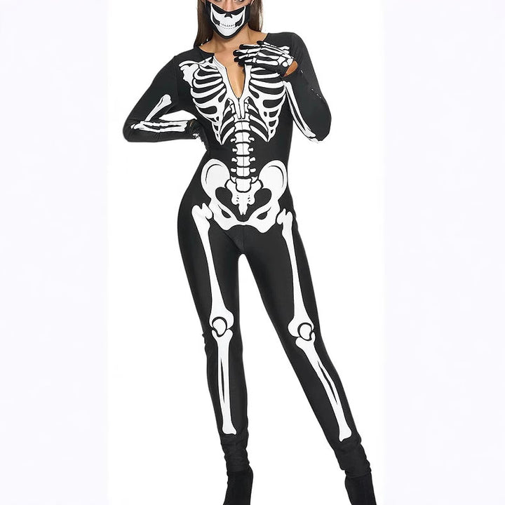 Dam Skelettkostym – Kroppsnära Halloween Utklädnad