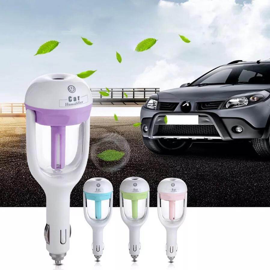 Elegant luftfuktare för bil, skapar frisk luft och minskar statisk elektricitet under bilresan.