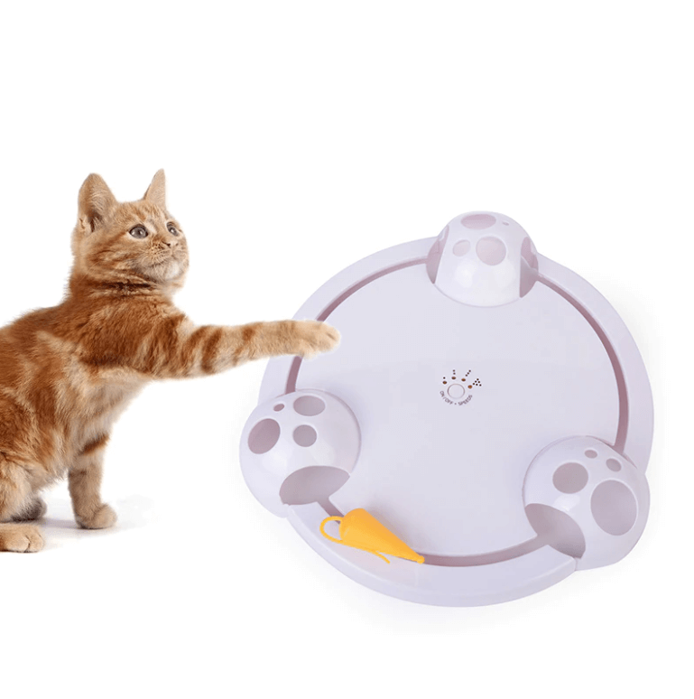 Interaktiv musleksak för kattungar och vuxna katter, främjar naturlig jaktinstinkt.