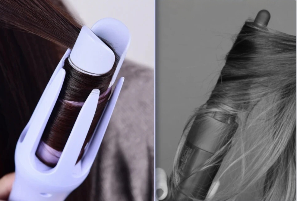 Skapa professionella glänsande lockar snabbt med denna automatiska keramiska hårcurler för enkel styling.
