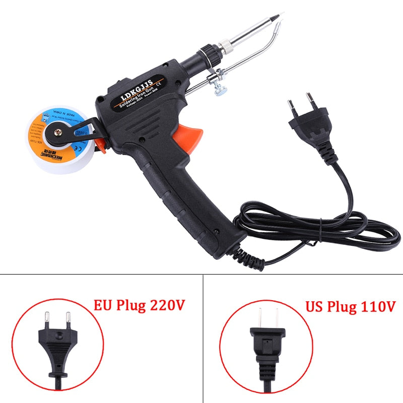 Automatisk 60W lödpistol för smidig lödning, perfekt verktyg för elektronik och reparationer.