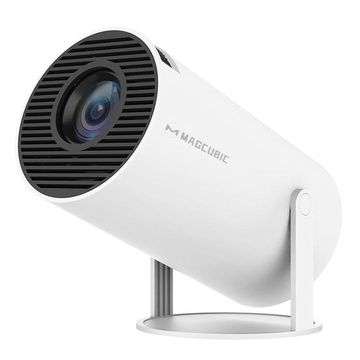 Kompakt mini projektor som förvandlar ditt rum till en biograf med skarp HD-bild.
