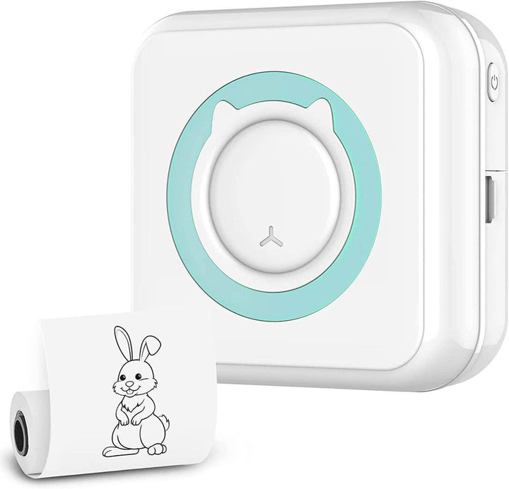 Bärbar miniskrivare för foton & etiketter. Termisk, appstyrd, trådlös Bluetooth.