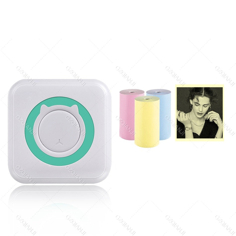 Perfekt present: bärbar miniskrivare för foton & etiketter. Termisk & appstyrd med Bluetooth.