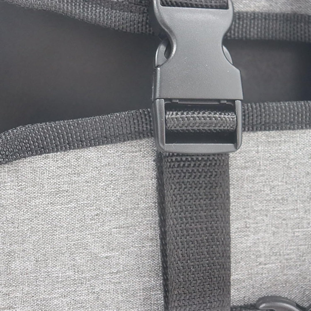 Universell monitorväska för de flesta bärbara skärmar. Robust skyddsfodral i grå design.