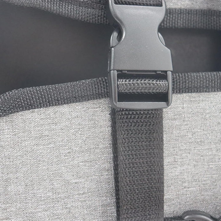 Universell monitorväska för de flesta bärbara skärmar. Robust skyddsfodral i grå design.