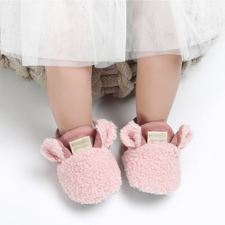Mjuka babyskor lammdesign, lämpliga för inomhusbruk och spädbarnsfötter