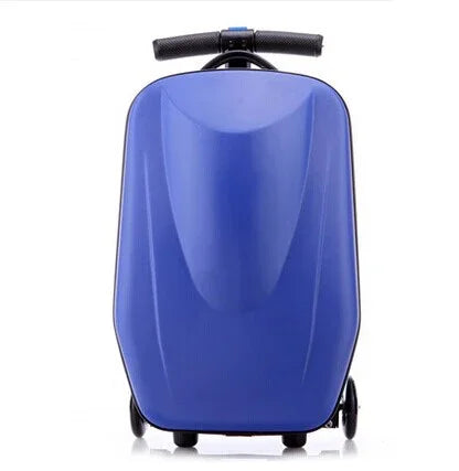 Ergonomiskt handtag på sportig scooterresväska, anpassad för barn och ungdomar.