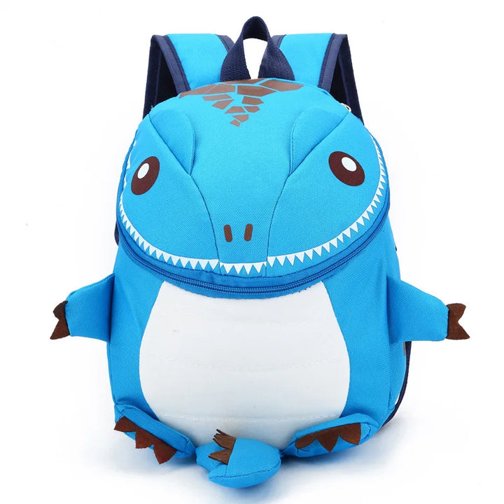 Ergonomisk barnryggsäck för förskolan med lekfull 3D-dinosaurie. Den perfekta barnväskan.