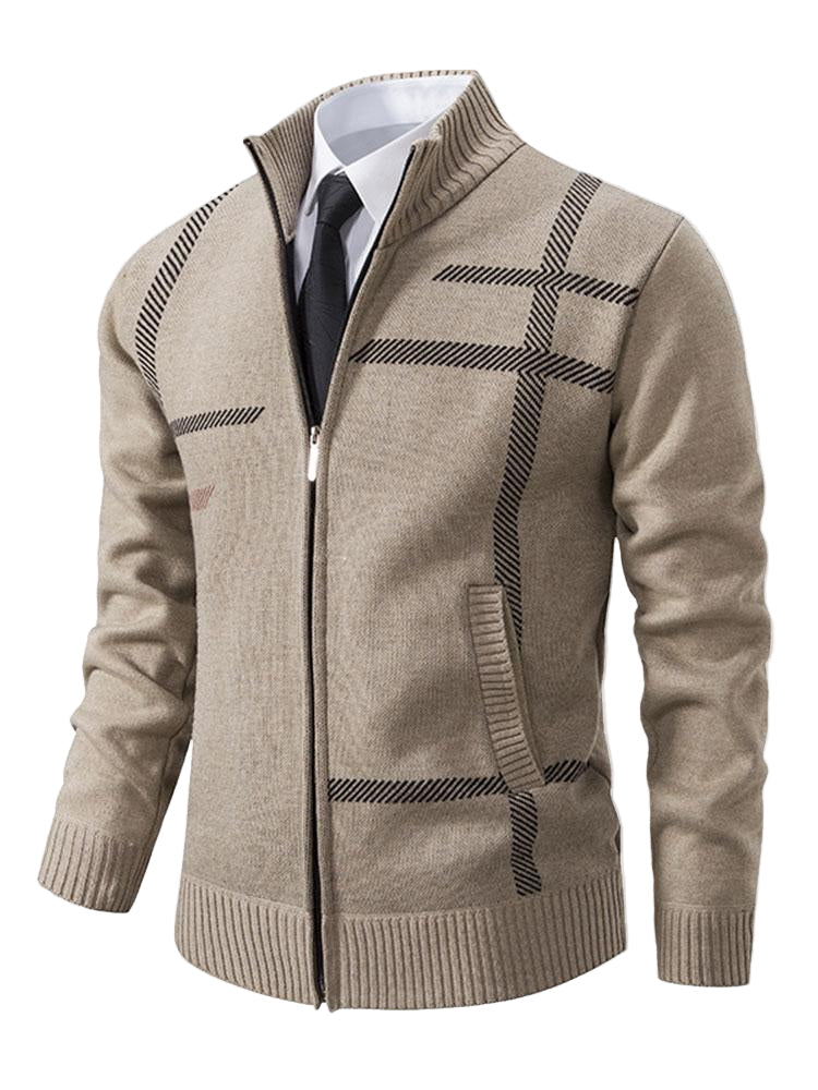 Beige mäns casual blazer i modern stil. Perfekt för semi-formella och mångsidiga tillfällen, vår och höst.