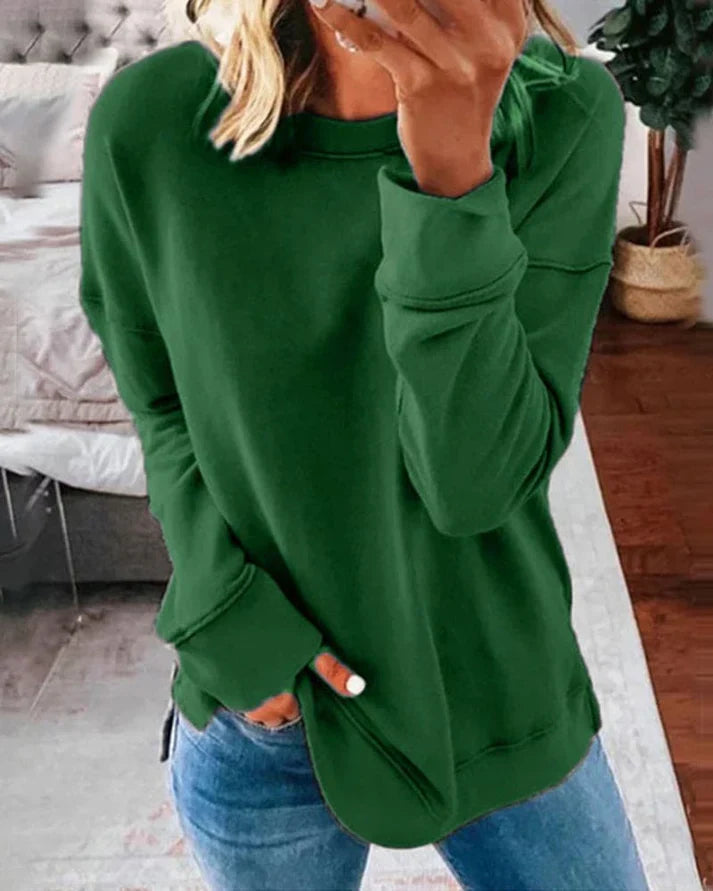 Ultimat komfort med denna dam sweatshirt. Avslappnad stil för kvinnor, perfekt vardagströja.