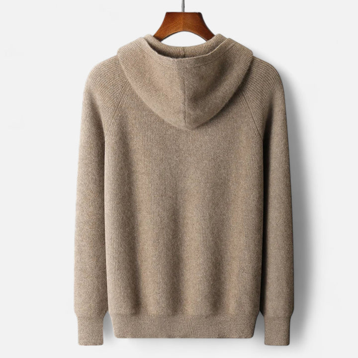 Vikt herr hoodie med dragkedja, redo för vardagsstil. Komfortabel och modern överdel.