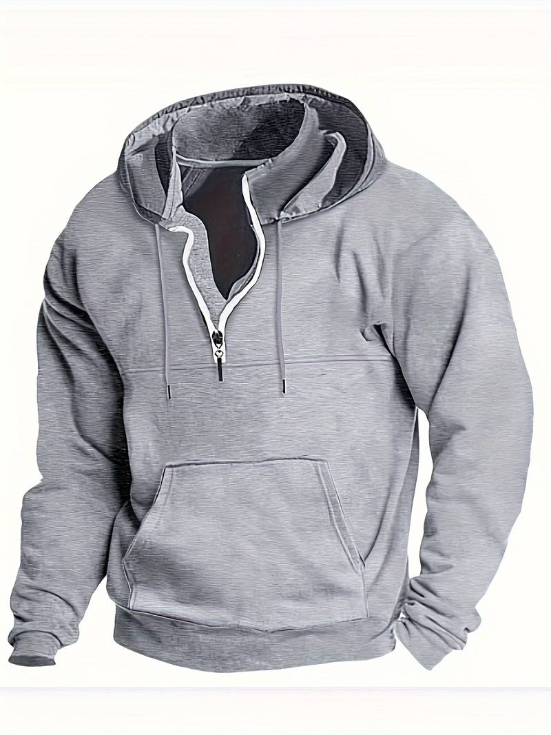 Bekväm herrhoodie för avslappnad vardagsstil och fritid, perfekt för höst och vår.