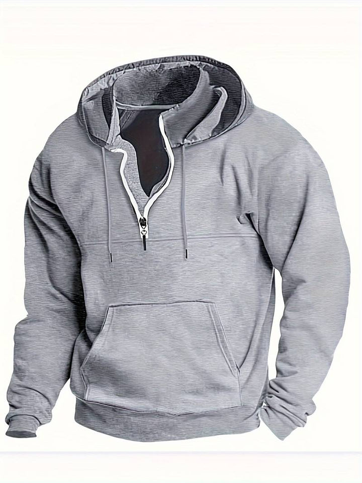 Bekväm herrhoodie för avslappnad vardagsstil och fritid, perfekt för höst och vår.