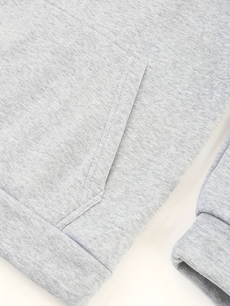 Klassisk herrhoodie med huva, perfekt för en bekväm, avslappnad fritidsstil och vardagsbruk.