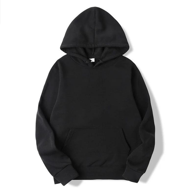 Bekväm herrhoodie med fickor, perfekt för vardagsbruk. Avslappnad pullover i mjukt tyg.