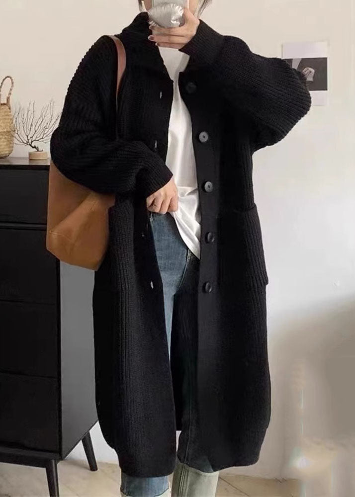 Elegant långärmad polotröja för kvinnor, med fickor för vardagsstil och höstmode.
