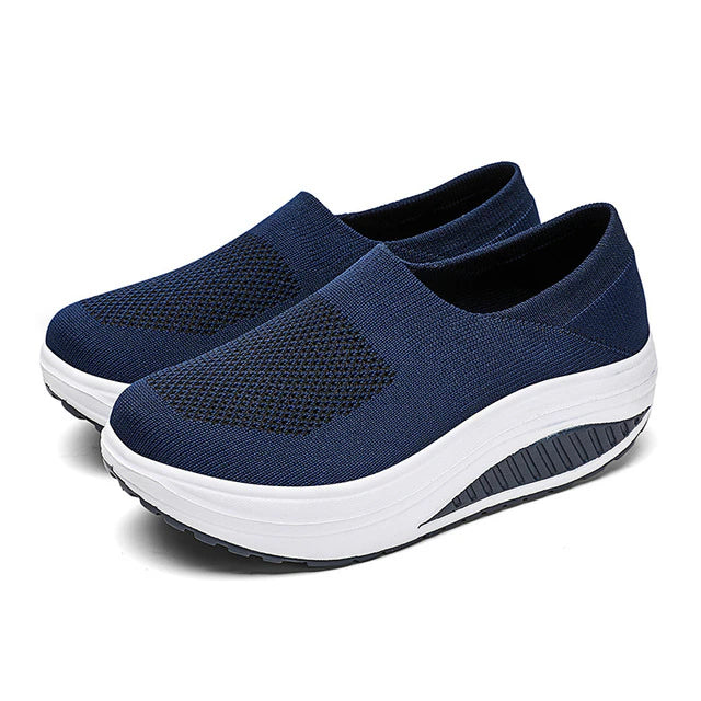 Somriga flip flop sneakers för kvinnor, med ortopedisk sula som ger stöd och avlastning hela dagen. Komfortskor.