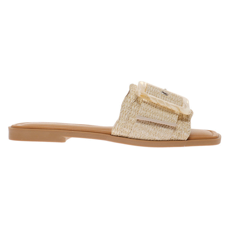 Bekväma damsandaler med justerbart spänne, perfekta sommarskor för avslappnade dagar. Stilren design.