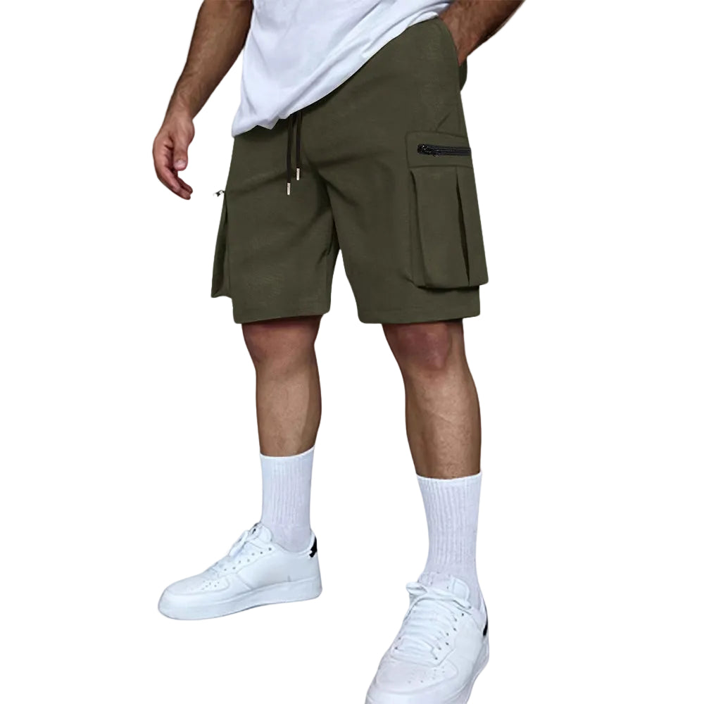Bekväma herr cargoshorts med praktiska fickor, perfekta för fritid och sommarstil.