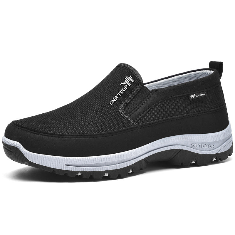 Moderna promenadskor för män i blått, med ergonomisk design som ger stöd och komfort för aktiva dagar.