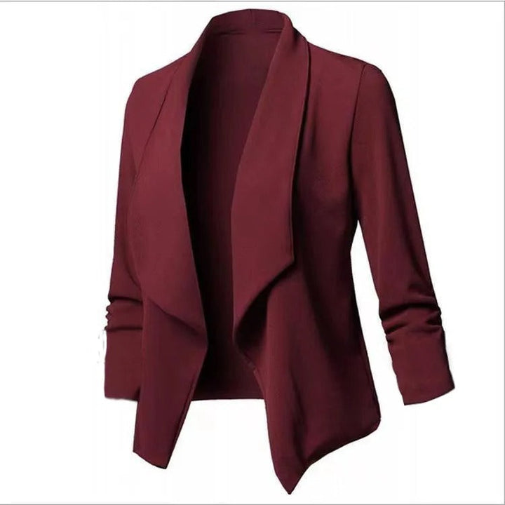 Bekväm överdimensionerad öppen blazer med hög stretch, perfekt för en chic och avslappnad look.