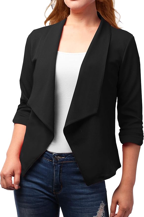 Trendig öppen blazer för kvinnor, perfekt för att addera elegans till din vardagsoutfit eller jobblook.