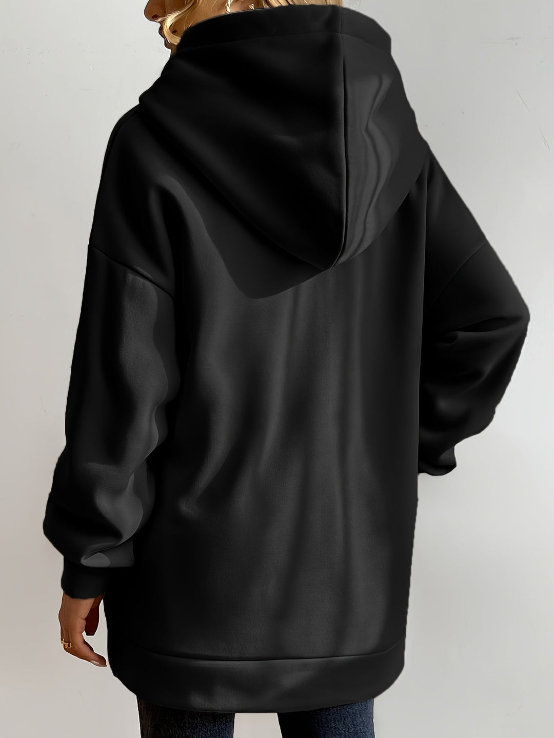 Bekväm sweatshirt med dragkedja för dam, mångsidig för vardagskläder och aktiva dagar.