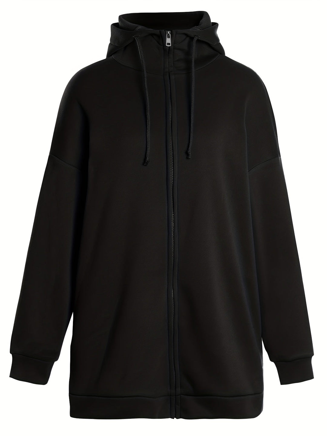 Stilren damhoodie med praktisk dragkedja, perfekt som träningskläder eller fritidsplagg.